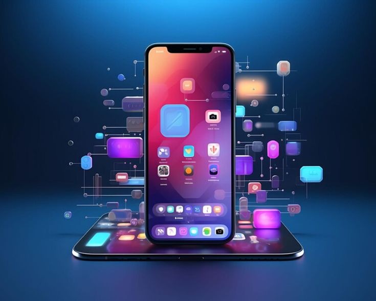 graphical image of mobile app development company in Dubai| WebSenor